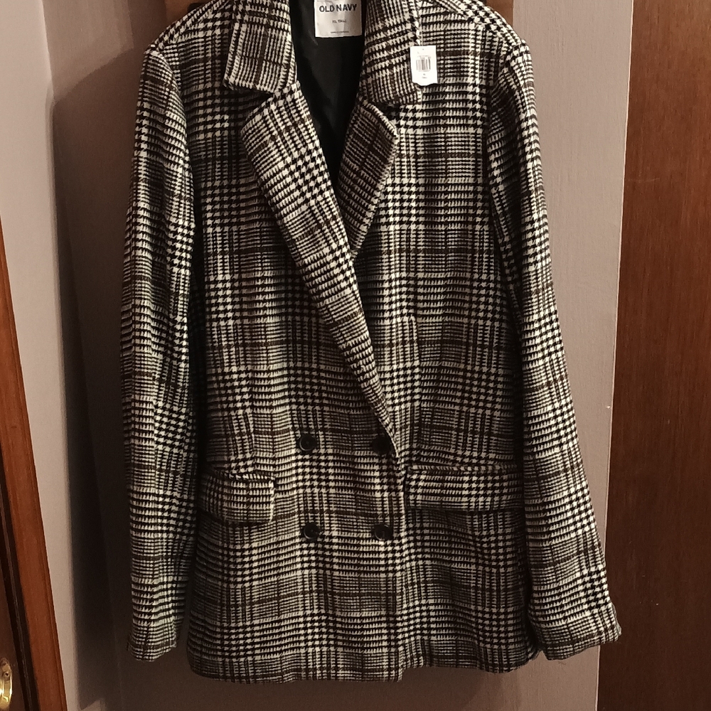 Old Navy Women's Plaid Jacket SZ XXL Tall NWT